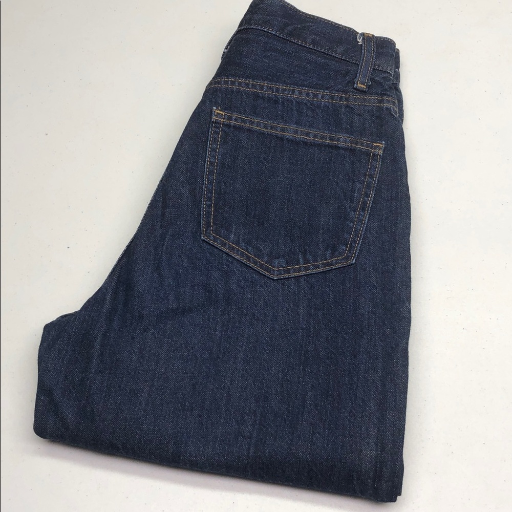 LIKE NEW UNIQLO WIDE LEG STRAIGHT JEANS 24x27 ⭐️ - Picture 2 of 13